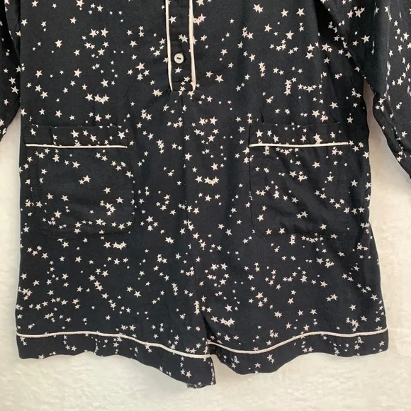 Victoria's Secret Star Print Sleep Short Romper Sz L - Picture 6 of 15